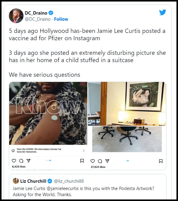 Jamie Lee Curtis Deletes Photo of a Naked Child .... - The True Great  Awakening Blog! 