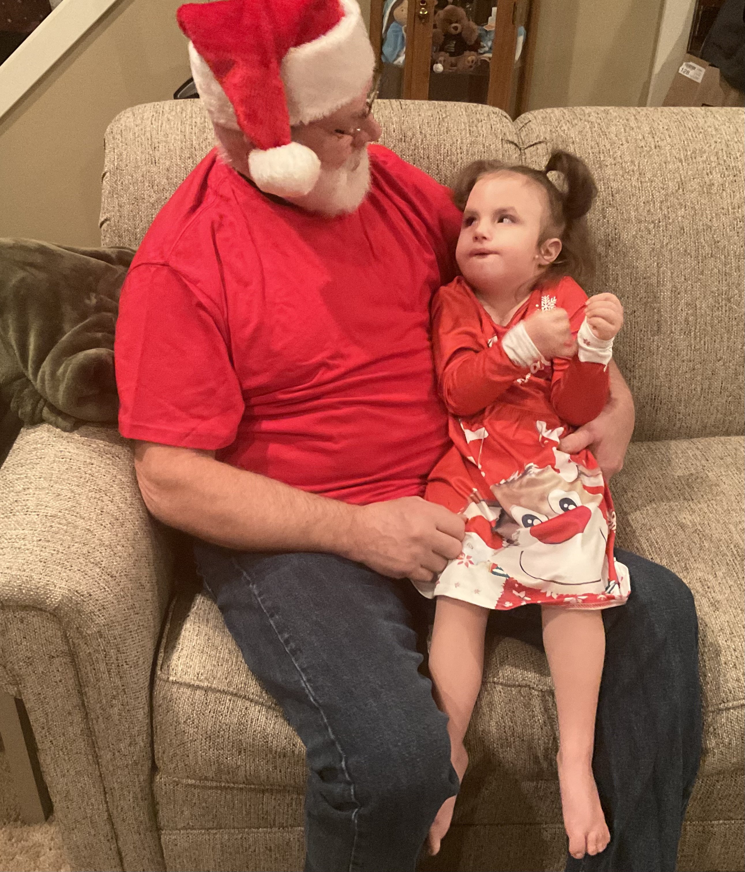 Faith Marie’s First Visit With “Santa Claus” - Message Place - GoDuBois.com