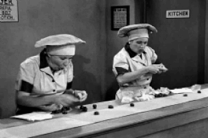 lucy eating chocolate.gif